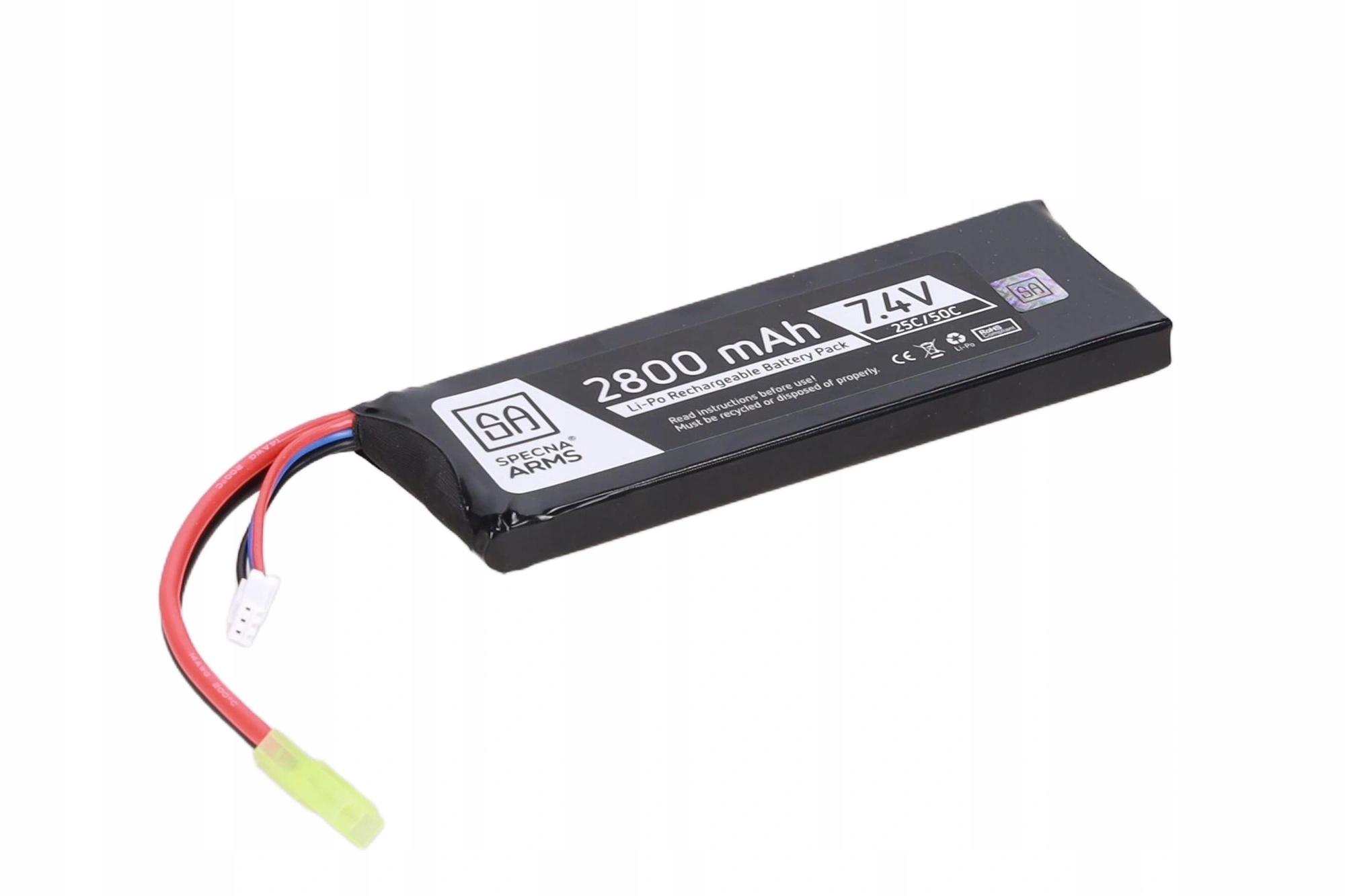 Akumulator LiPo Specna Arms 2800mAh 25/50C 7,4V mini tamiya