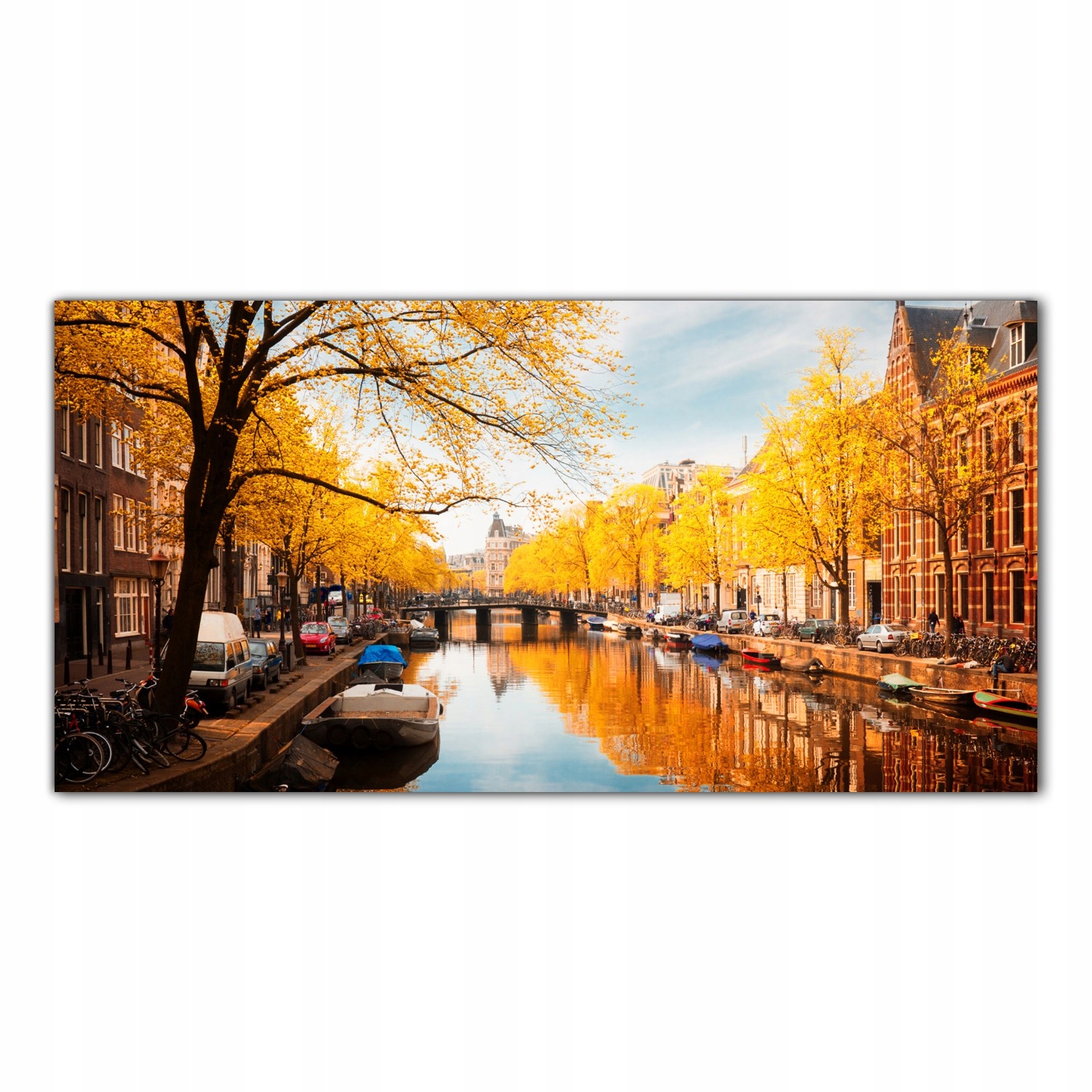 Amsterdam Podzim 100x50 Tvrzené skleněné panely