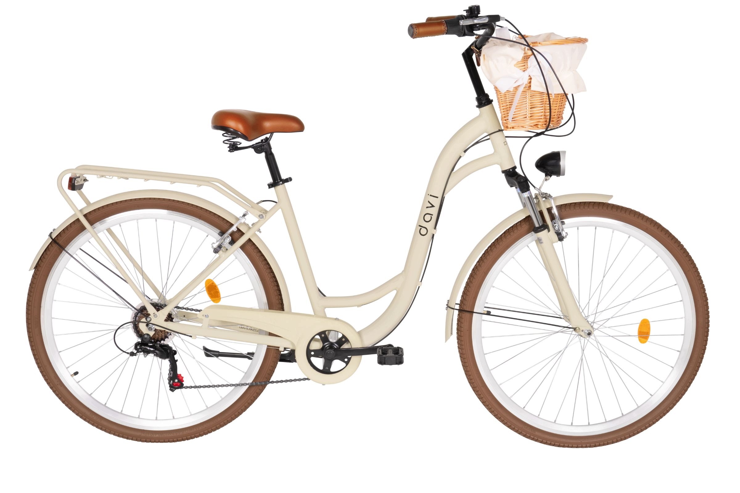 Dámské Městské Kolo 28 Palců Dámská Davi Maria Shimano Rám 18" Alu Nosič