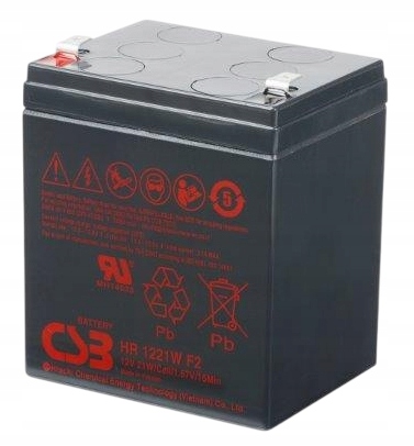 Akumulator żelowy AGM CSB HR1221WF2 12V 5,1Ah T2