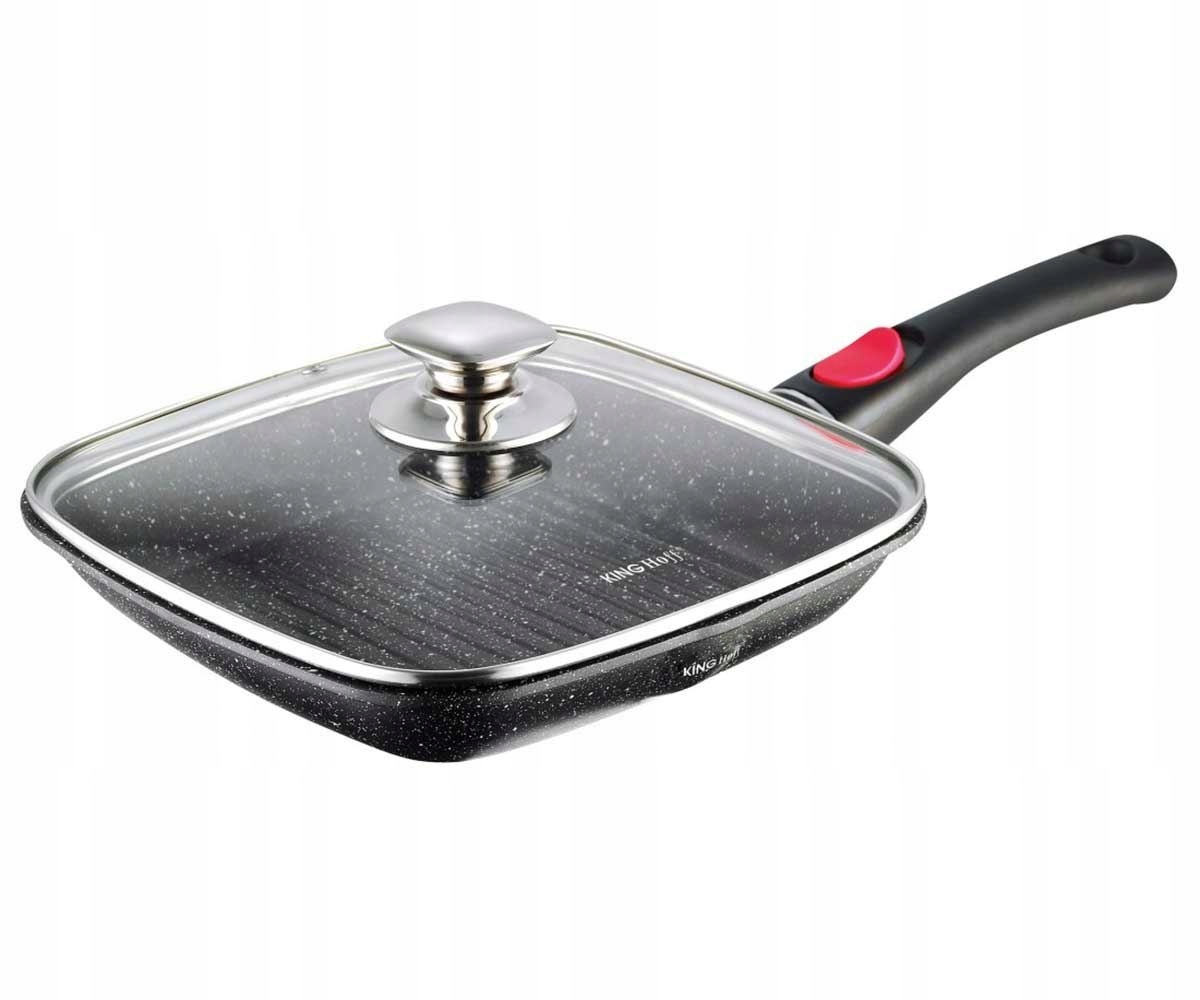 Granitová Grilovací Pánev 24 cm Kinghoff KH-1510 S Odnímatelnou Rukojetí