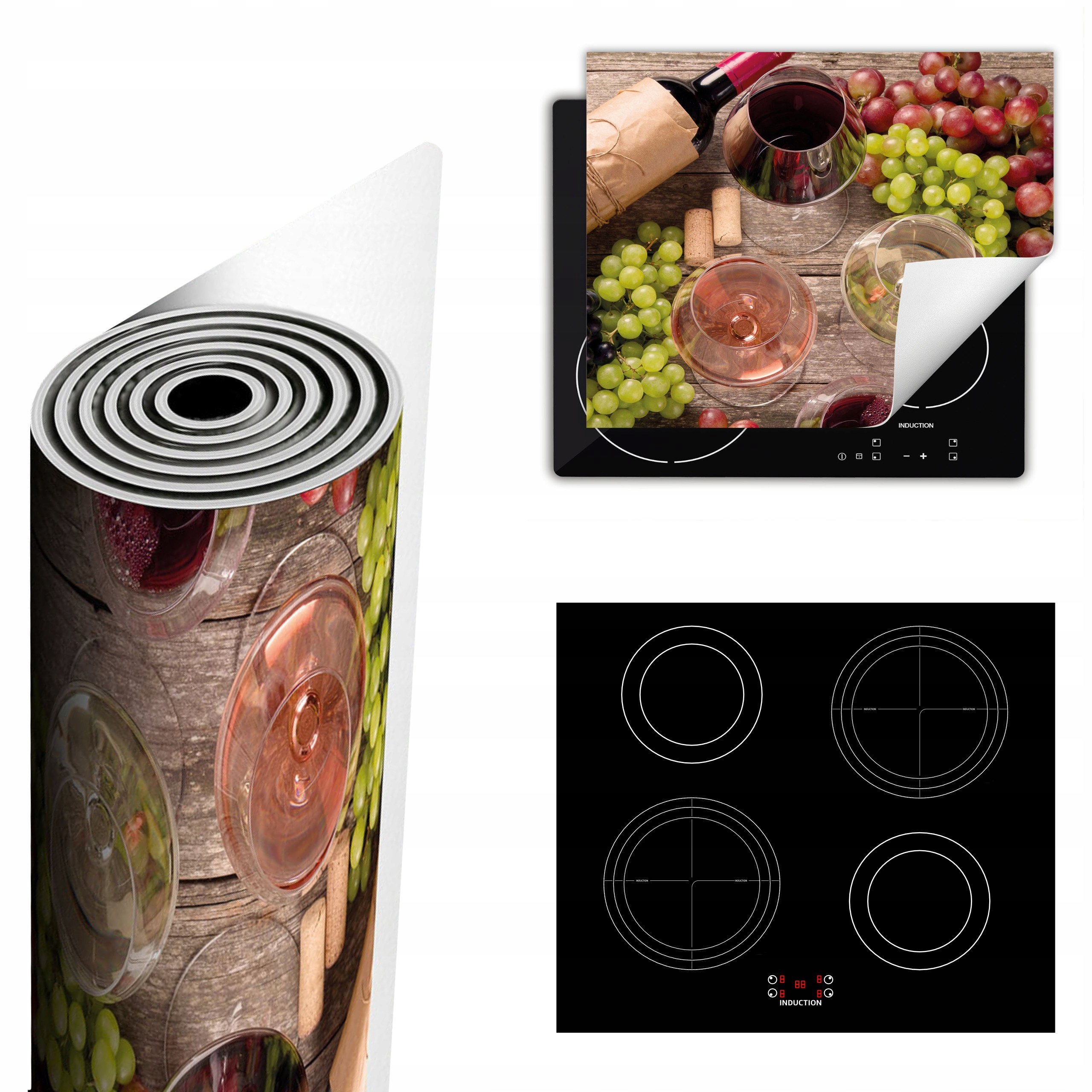 Ochranná Podložka Na Sporák Má Více Místa 60x52 víno