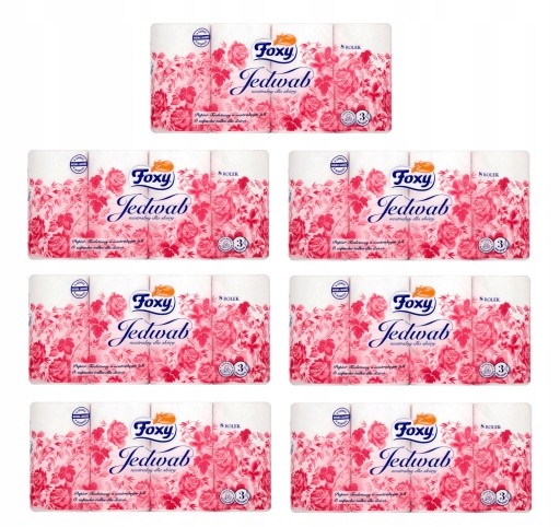 

Papier toaletowy Foxy Jedwab 8 rolek Duży Pakiet