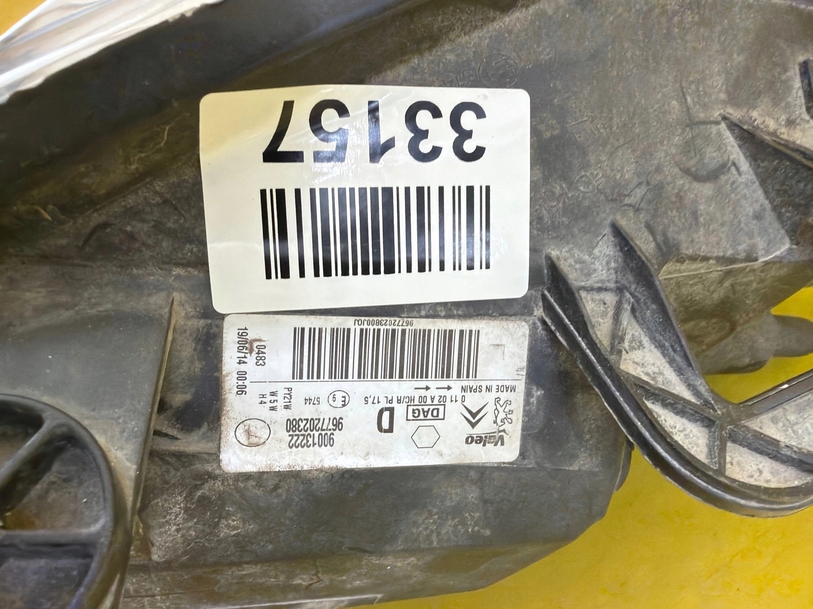 light right front Peugeot Partner 2 II Lift 12- 9677202380