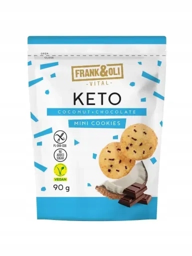 5X Kokosové sušenky s čokoládou Frank &amp; Oli, 90 g