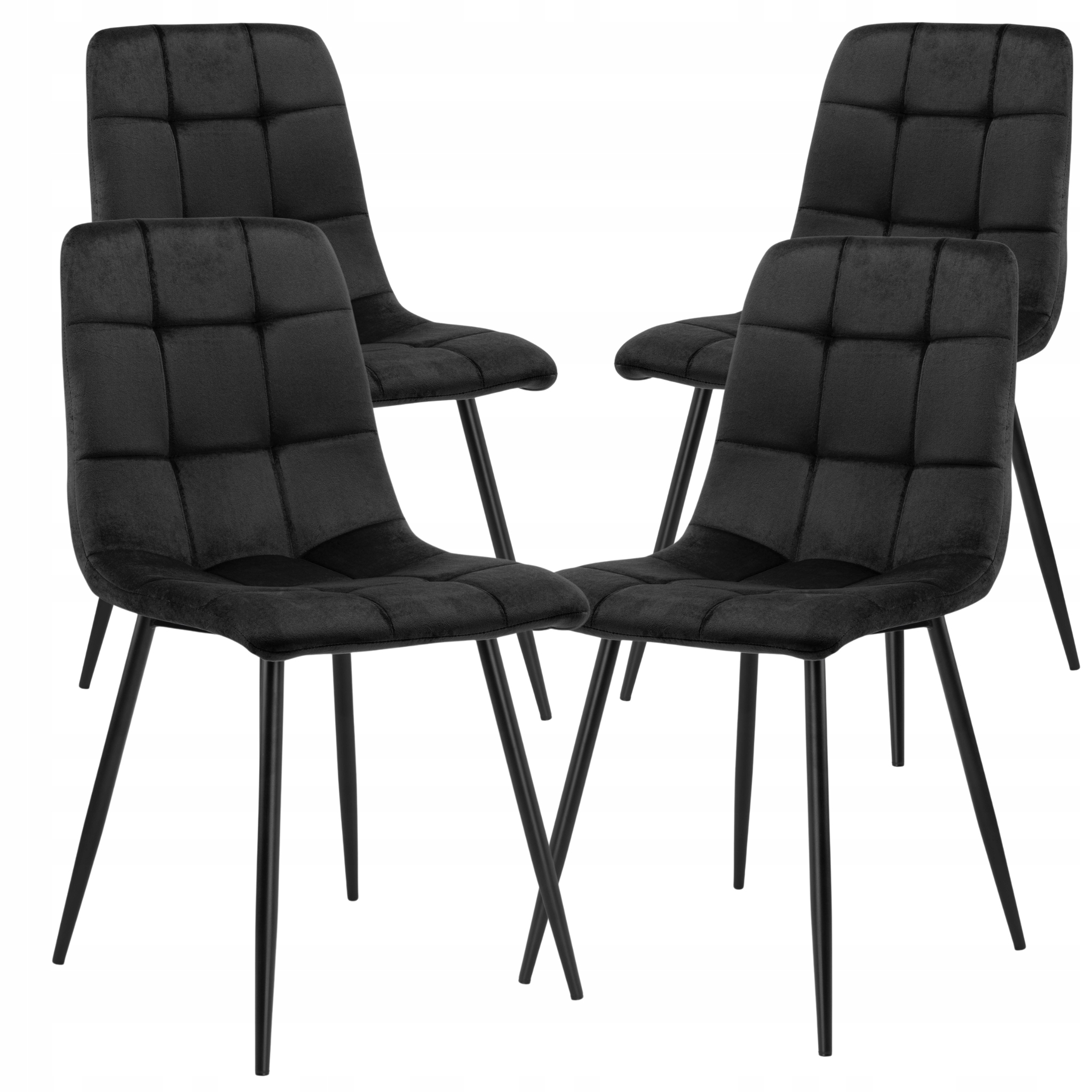 Čalouněné židle do jídelny v obývacím pokoji 4 ks Oeko Tex Křeslo Velur