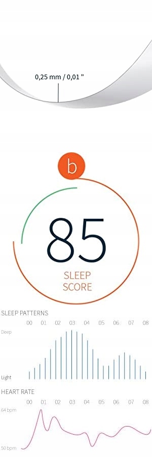 Monitor snu Beddit Smart android iPhone Bluetooth Model PDK030042