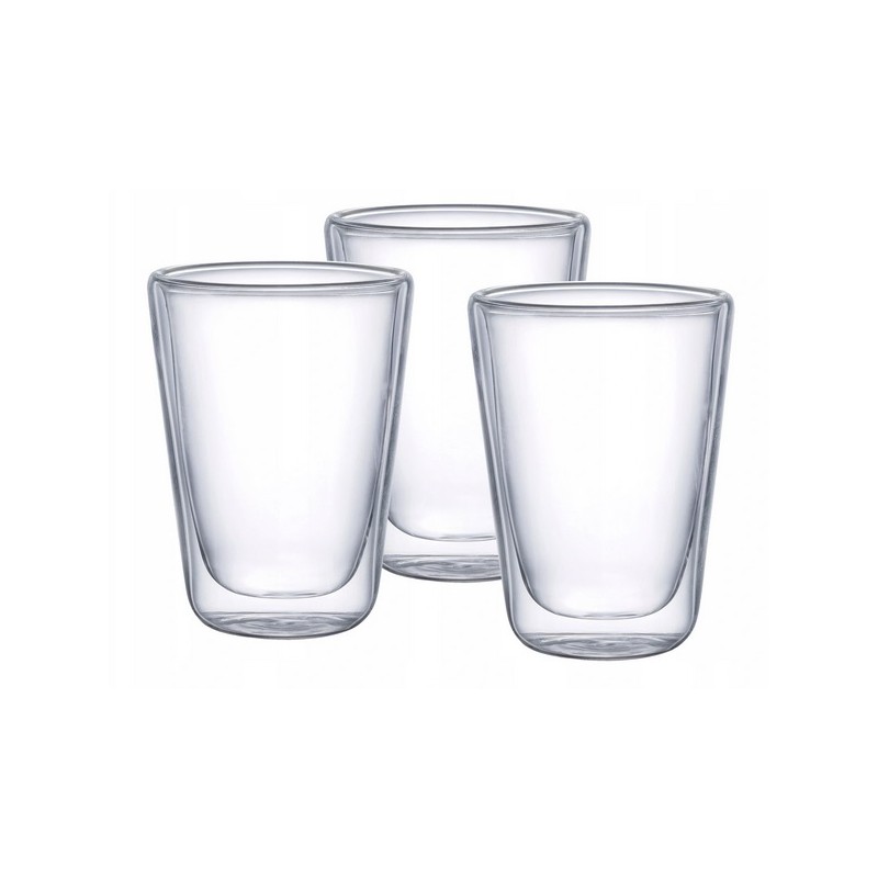 SZKLANKI TERMICZNE FILIŻANKI MAGDA GESSLER RENZE 2 SZT W ZESTAWIE Z RĄCZKĄ Kolor przezroczysty