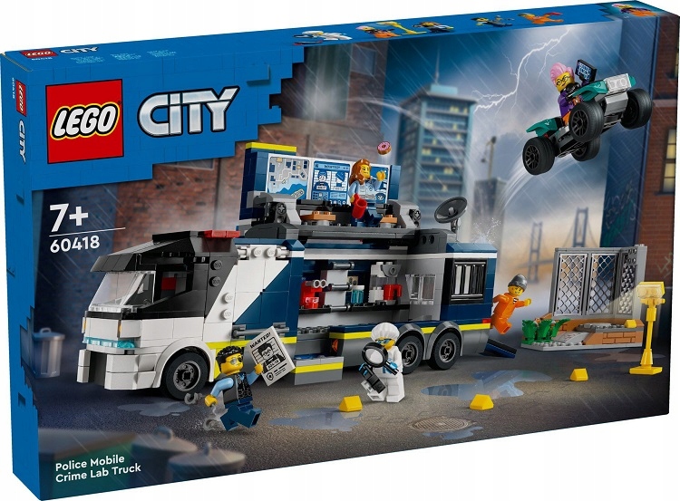 stavebnice Lego City 60418 Policejní Náklaďák S Kriminální Laboratoří