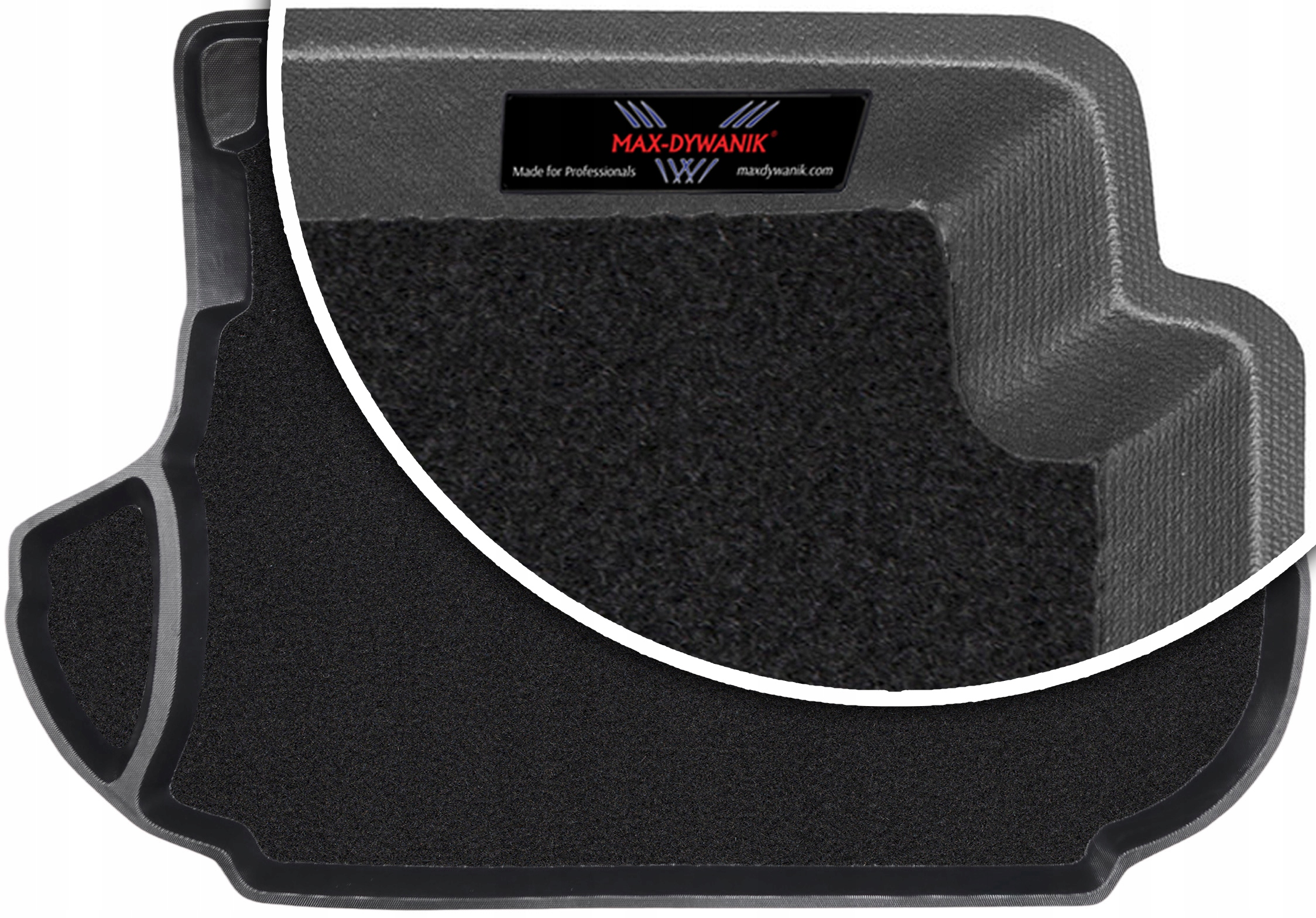 Mitsubishi Outlander II 2007-2013 Koberec do zavazadlového prostoru s velurovou podložkou