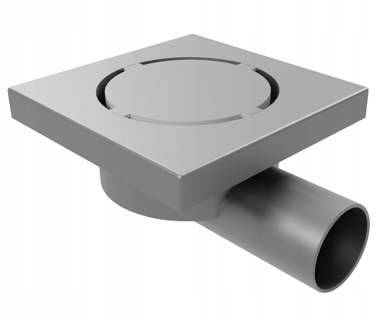 Sociálna odpadová mriežka Nerezová s bočným odtokom, priemyselná