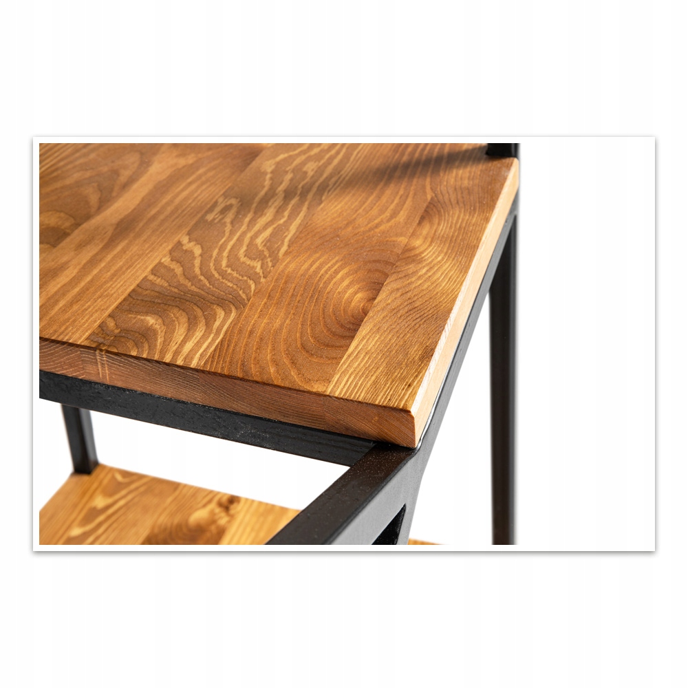 REGAŁ Stojący DREWNIANY INDUSTRIALNY Loft 200cm Marka inna