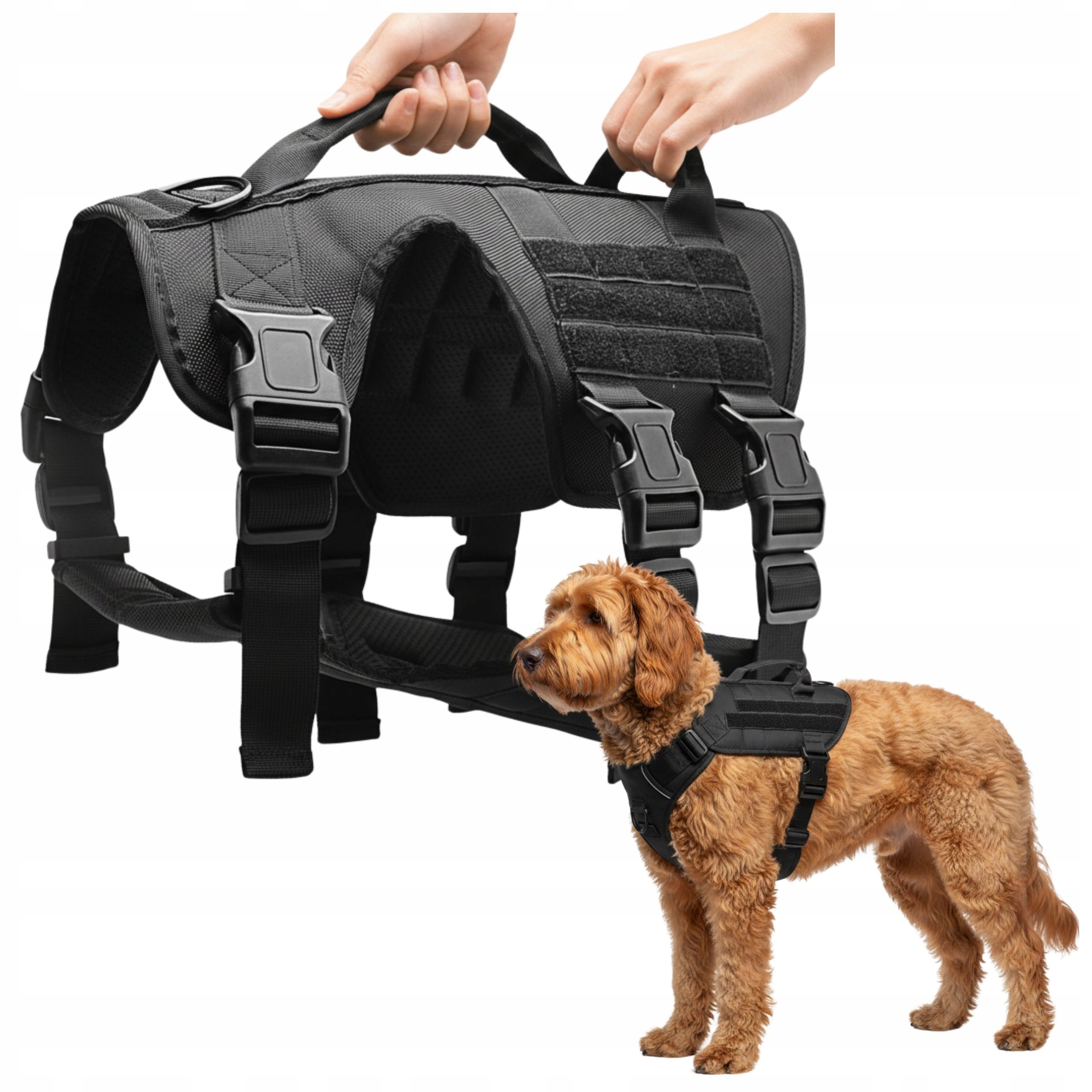 Szelki dla psa regulowane bezuciskowe mocne lekkie M premium solidne spacer