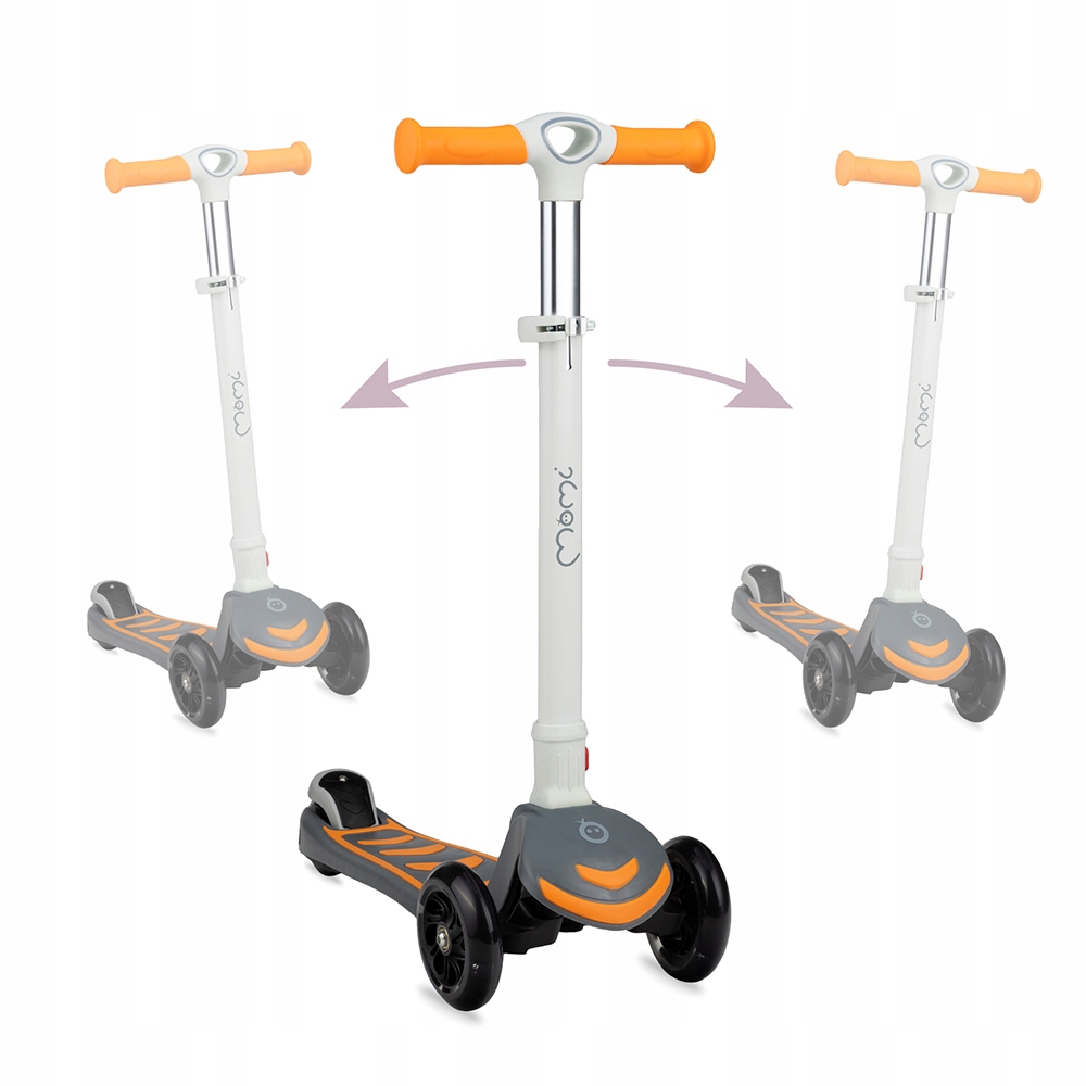 OUTLET MoMi VIVIO - HULAJNOGA TRÓJKOŁOWA - SKŁADANA - LED - pomarańczowa Kod producenta HULA00011-OUTL