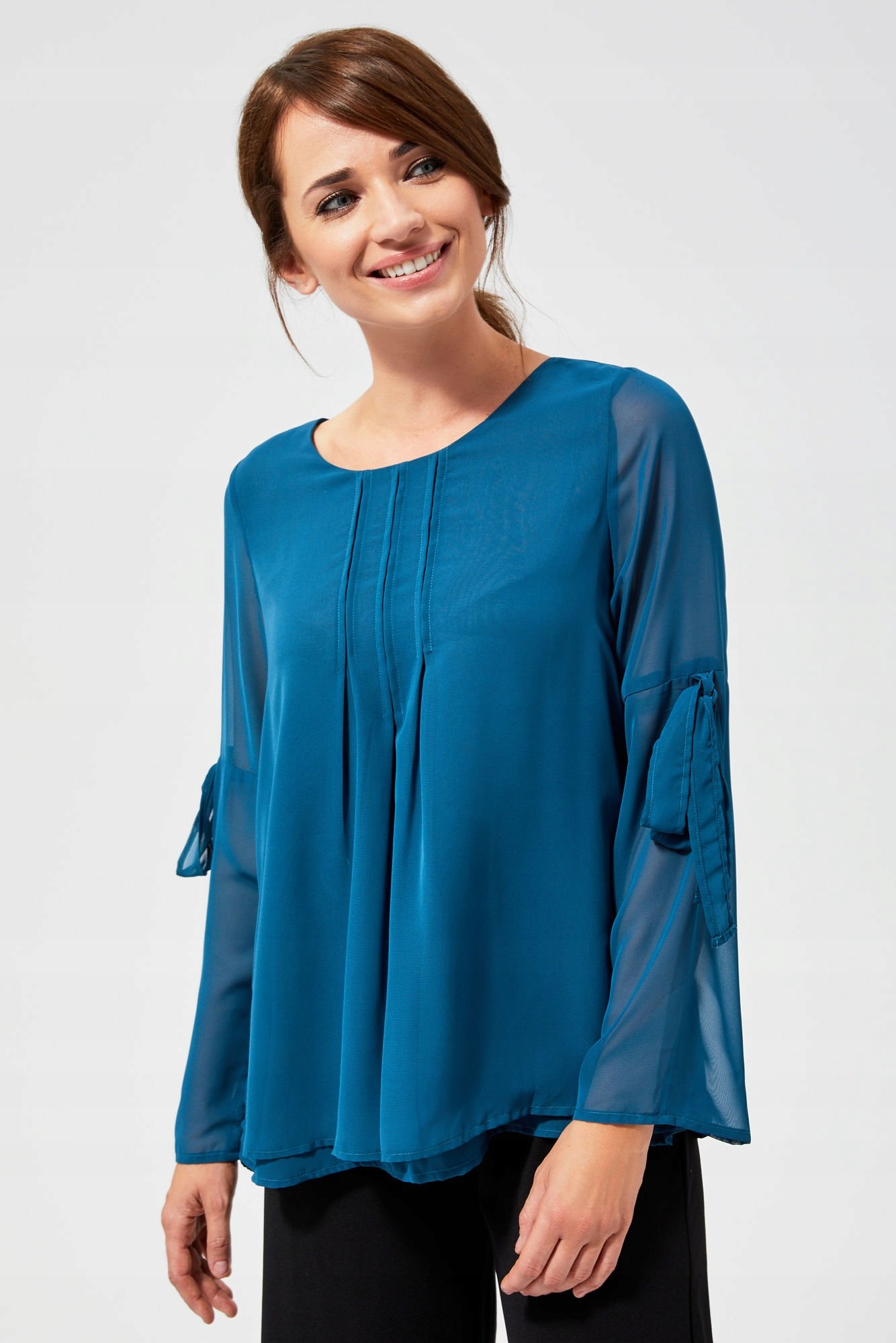 

Moodo Zwiewna koszula Z-KO-3049 Teal Green; M
