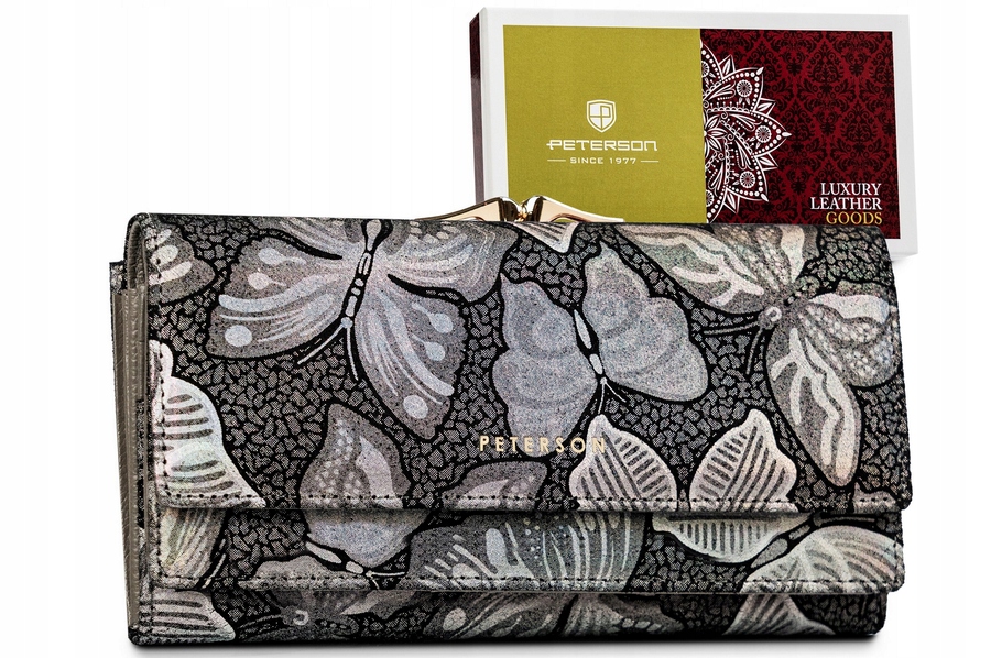 Velká dámská peněženka z přírodní kůže Peterson