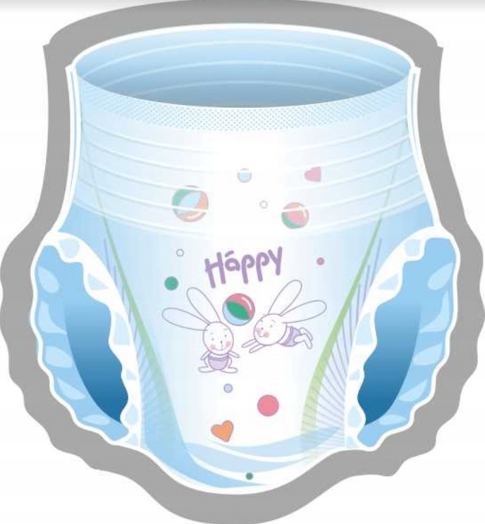 Pieluchomajtki Happy Pants Maxi 8-14kg 24szt. Rodzaj pieluszek pieluchomajtki