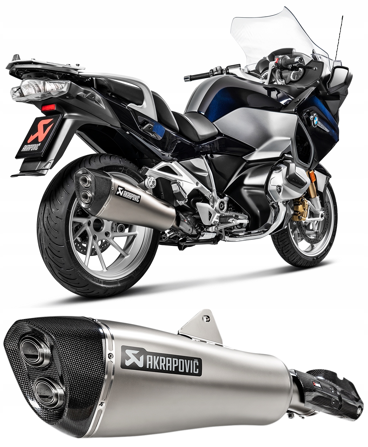 S-B12SO21-HALAGT - Глушник вихлопної труби Akrapovic BMW R 1250 RT 2019-2023