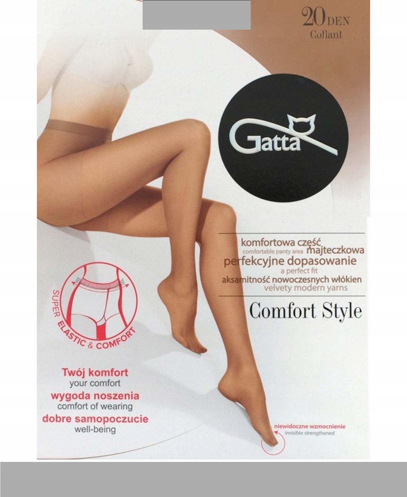 

Gatta Comfort Style Raj. dam. 20den 3-M Grigio