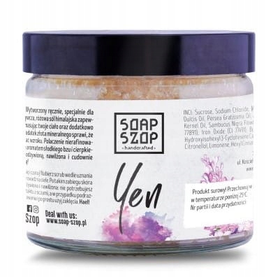 

Soap Szop Peeling do ciała Yen zapach bzu agrestu