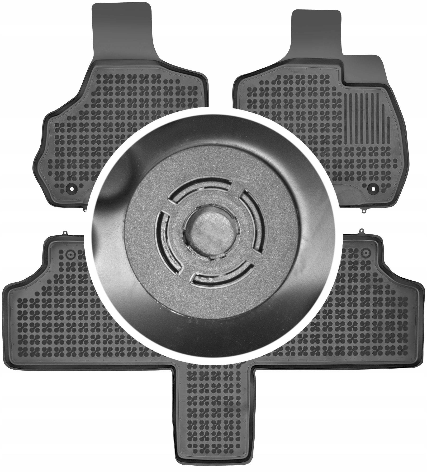 Chrysler Voyager IV 5os 2001-2007 Gumové rohože do auta Upevnenie