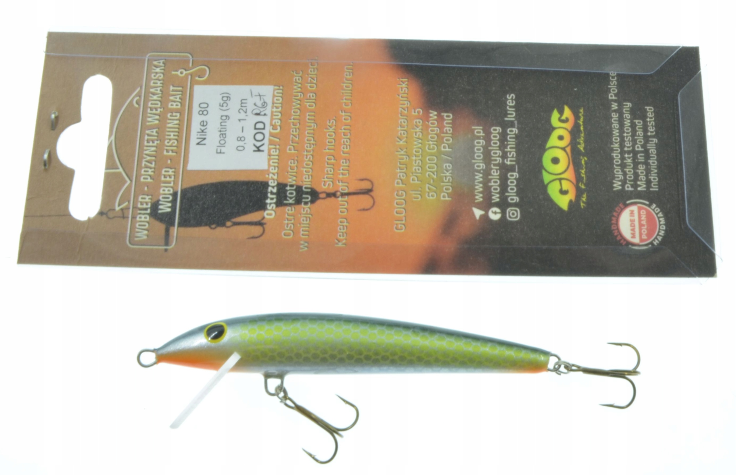

Wobler Gloog Nike Na Sandacza Bolenia !! 8cm/5g