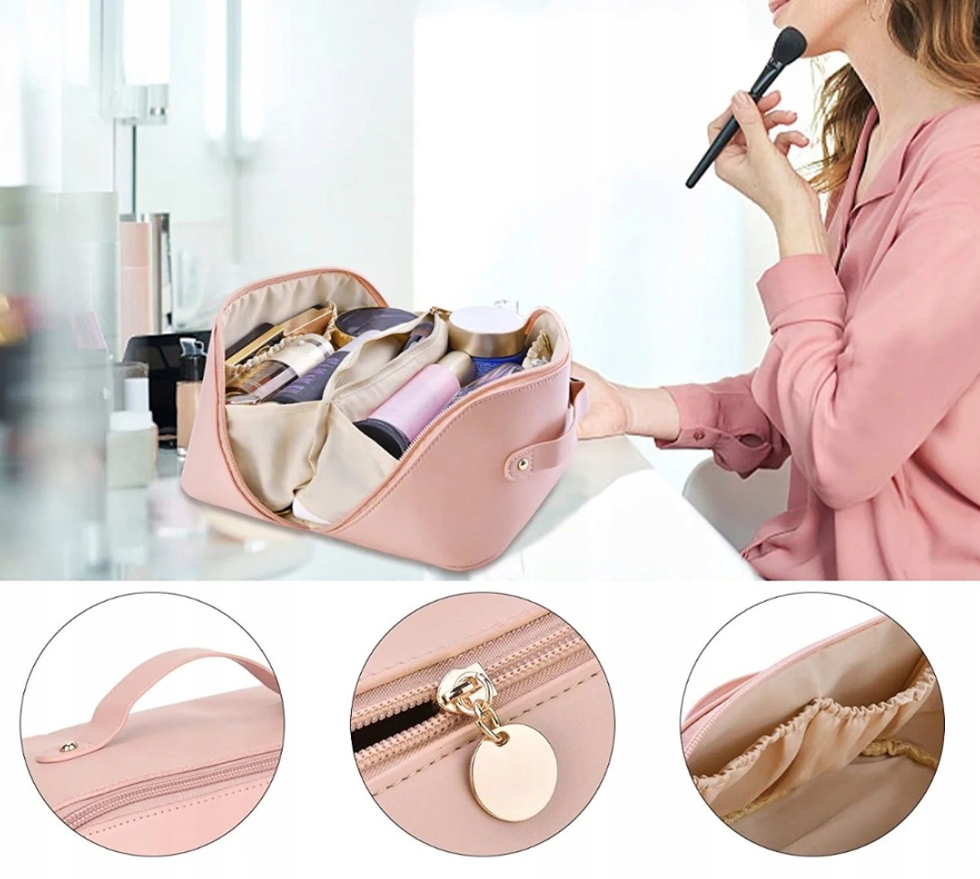 Kosmetyczka kuferek rozkładana organizer pojemny Marka Edibazzar