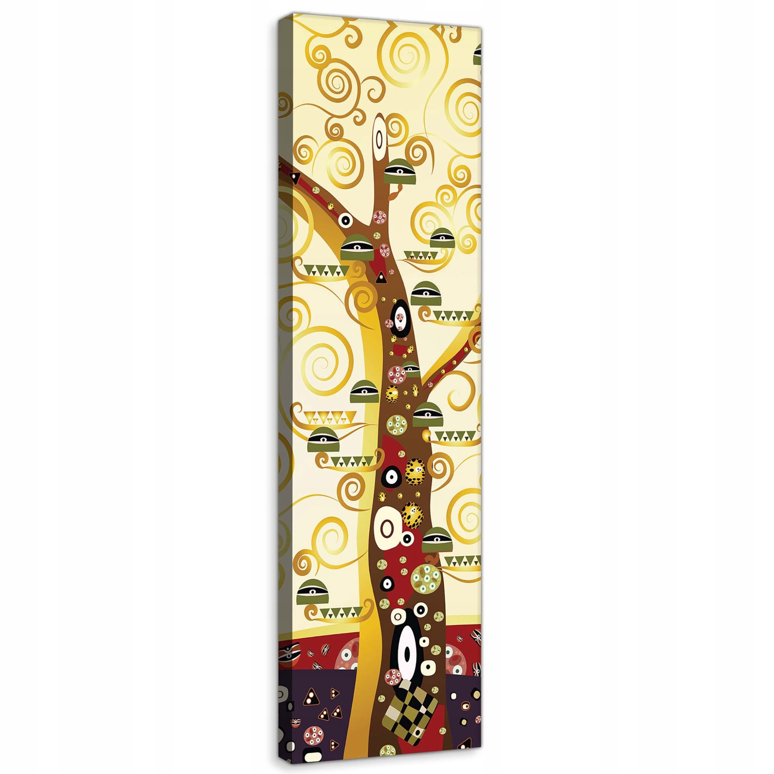 Obraz 45x145 Strom života zlato spirály dekorativní ornament Klimt
