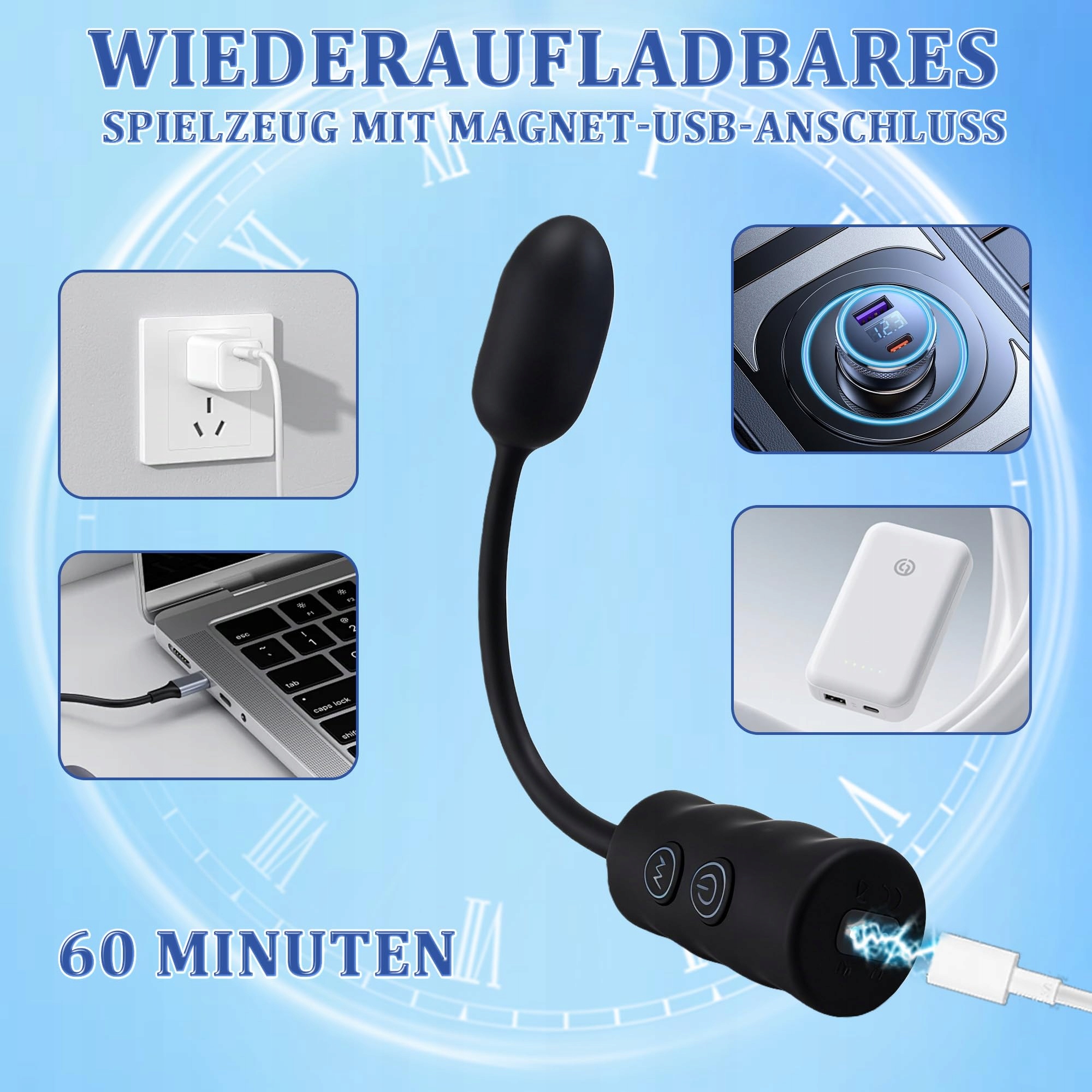 Wodoodporny Silikonowy Wibrator Analny Dla Mężczyzn Z 8 Trybami Wibracji — miniatura 6