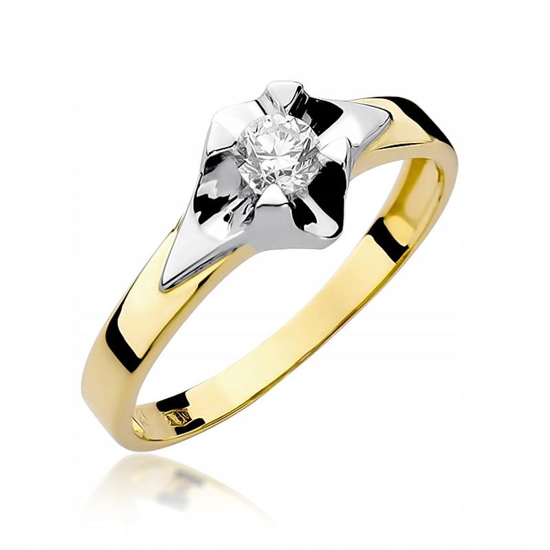 

Pierścionek brylant diament 0,30 ct złoto Grawer