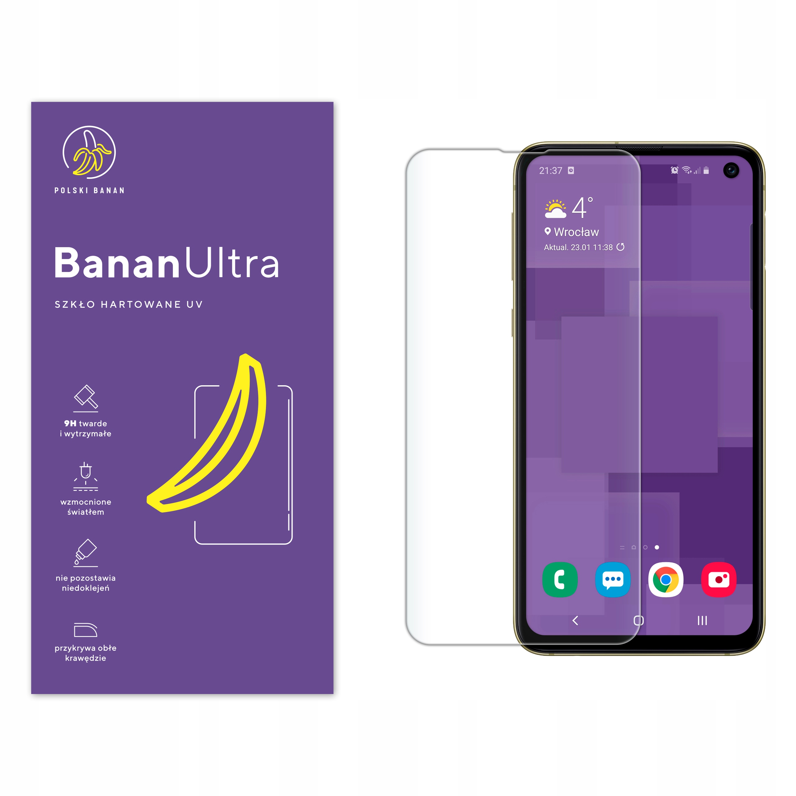 

Szkło Hartowane Uv Polski Banan do Samsung S10e