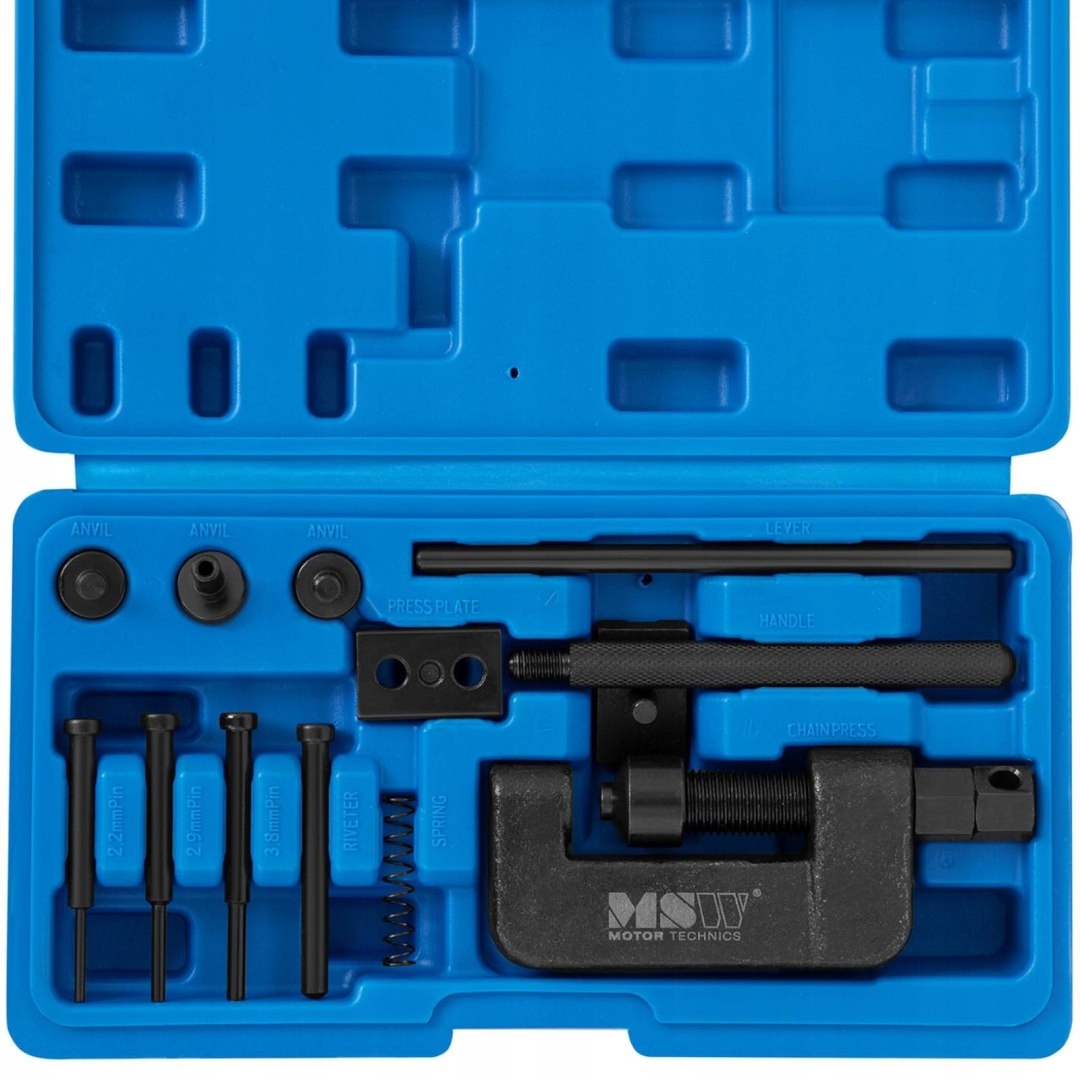 Zakuwarka nitownica praska do łańcucha motocyklowego - zestaw Model MSW-CA-141