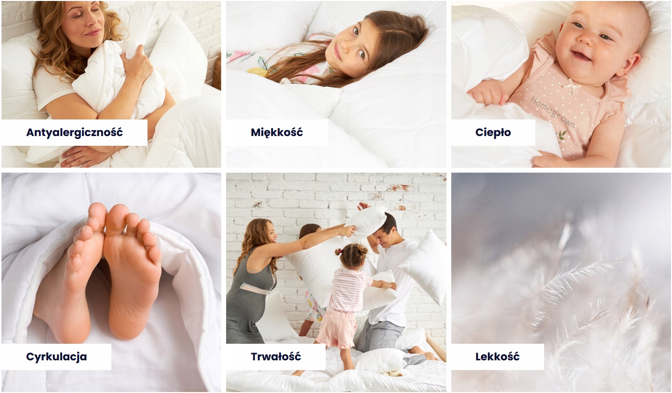 Kołdra wełniana 180x200 MERINO WOOL INTER-WIDEX Wyrób medyczny nie