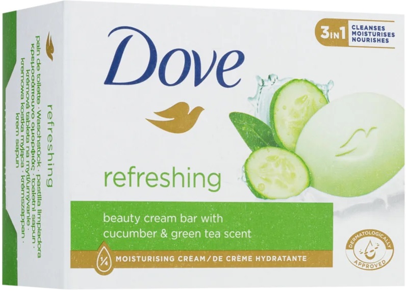 DOVE Mydło w kostce Refreshing Cucumber & Tea 90 g