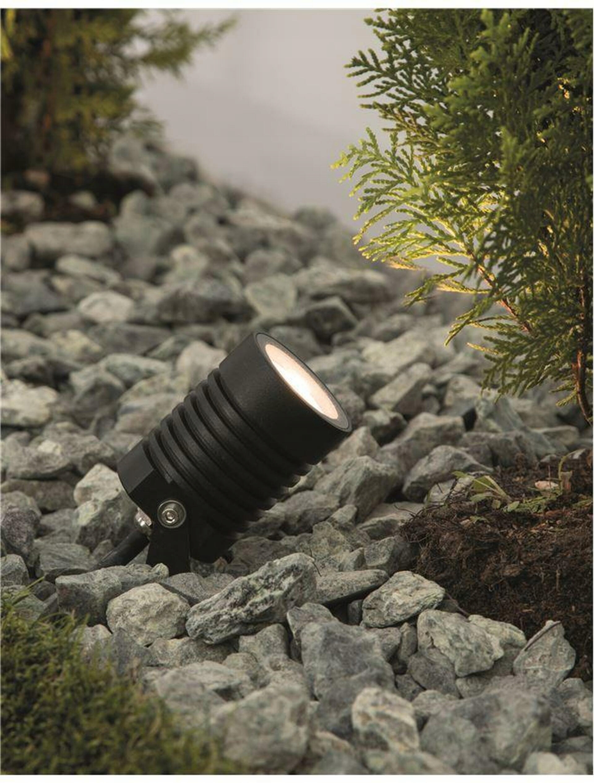 Nova Luce vonkajšie svietidlo s bodcom Stake čierny hliník a sklo Led 10W 3000