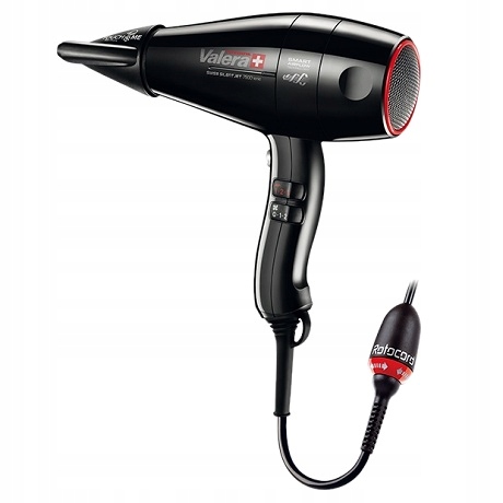 Valera Fén Swiss Silent Jet 7500 Light Ionic Rotocord Černá
