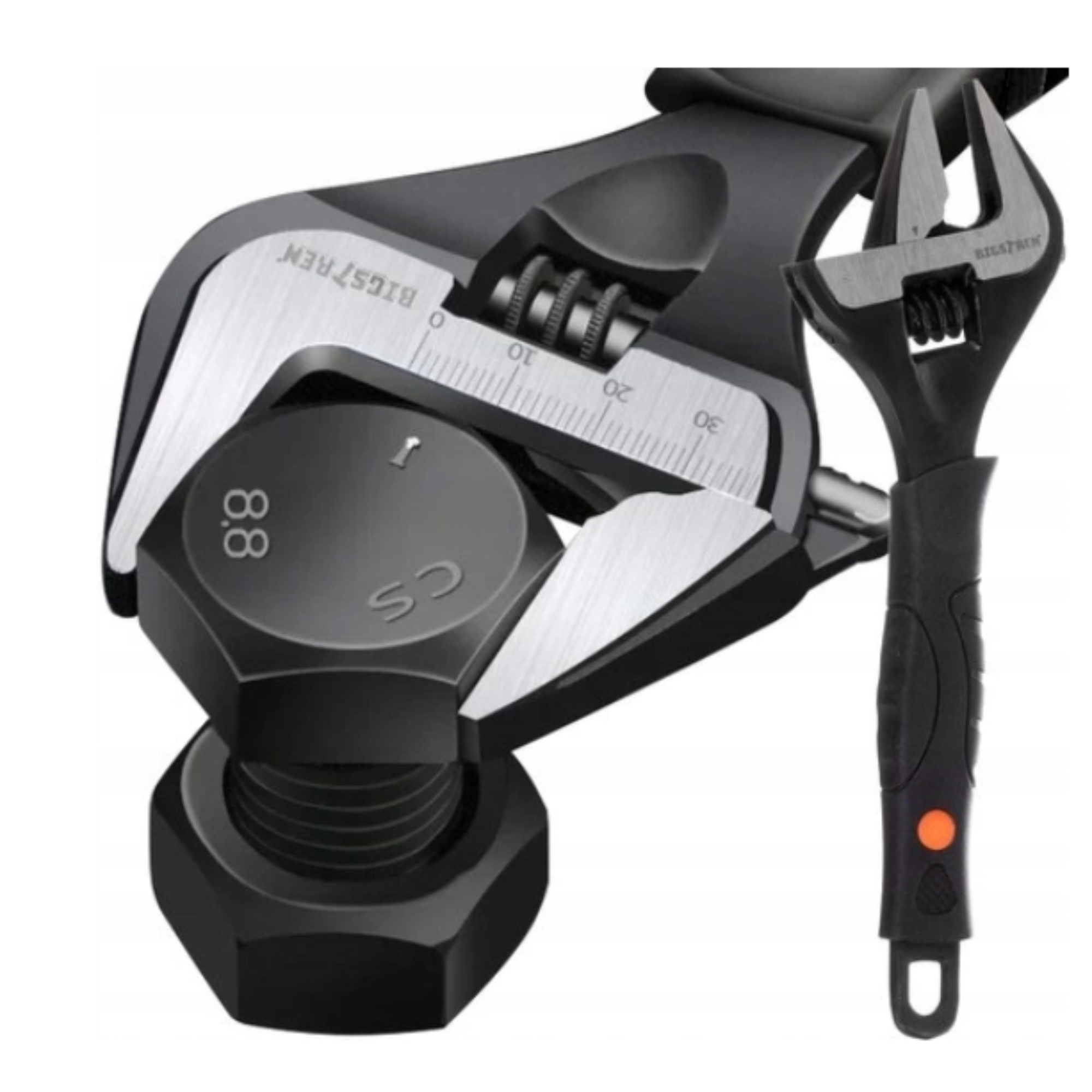 Klucz Nastawny Szwed Szwedzki 35mm Zakres 0-35mm Stal Uniwersalny Klucze