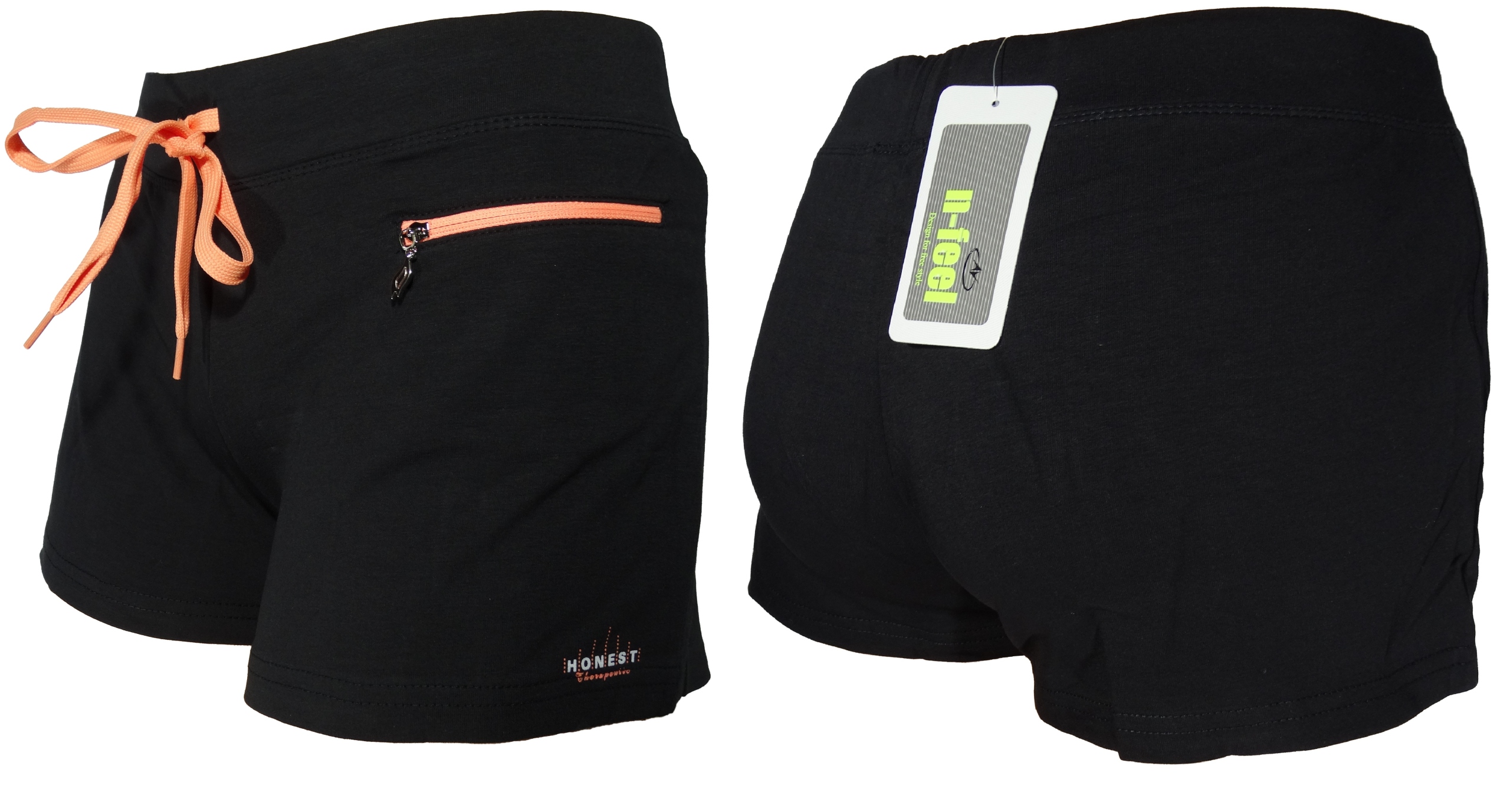 

Dresowe krótkie spodenki damskie marki N-feel XL
