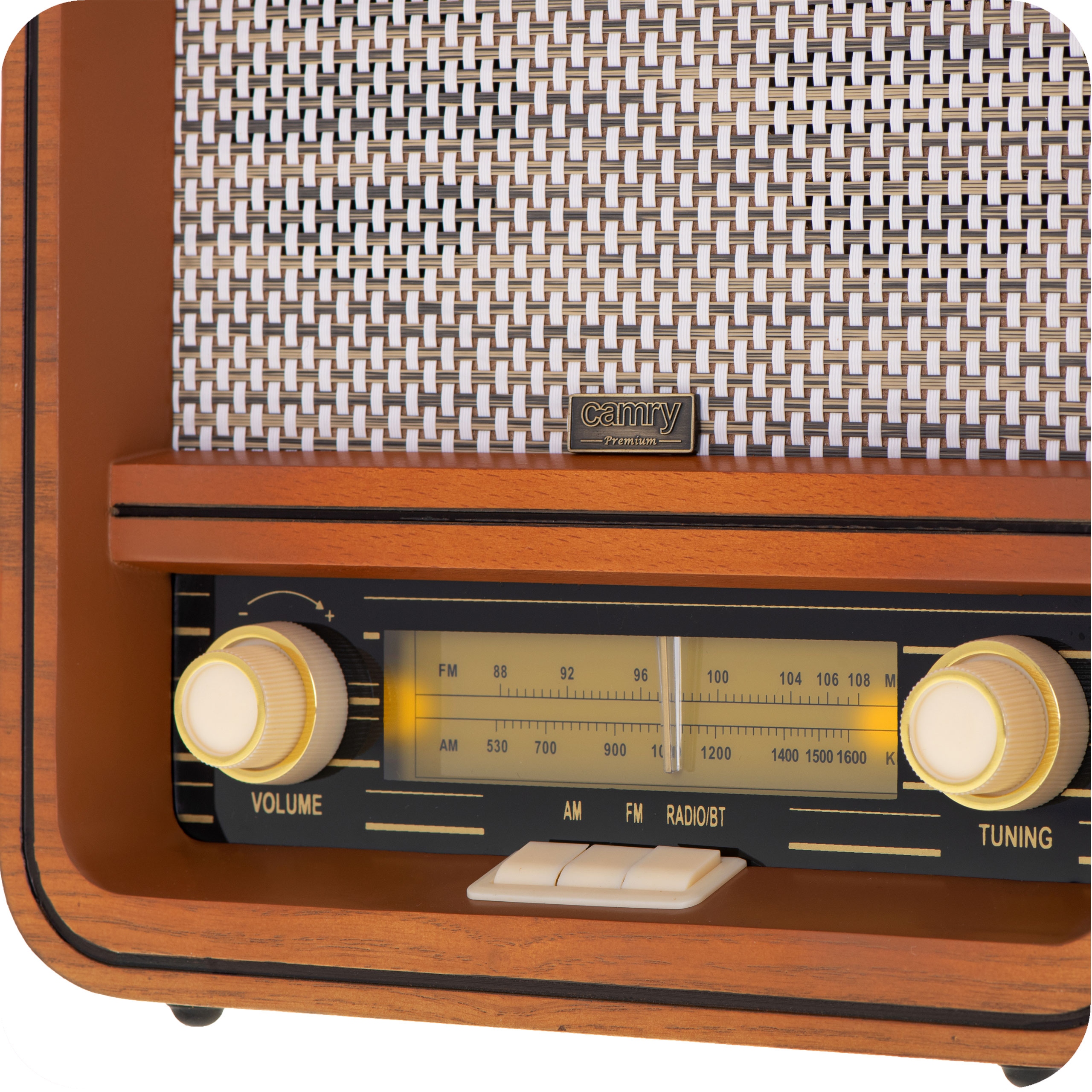 Retro Radio CR 1188 FM/AM Bluetooth USB Podświetlana Skala