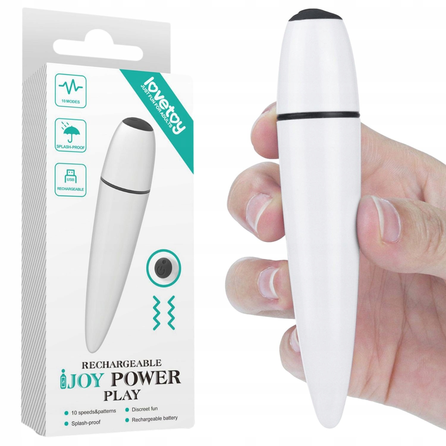 

Klasyczny wibrator o designerskim kształcie, Usb