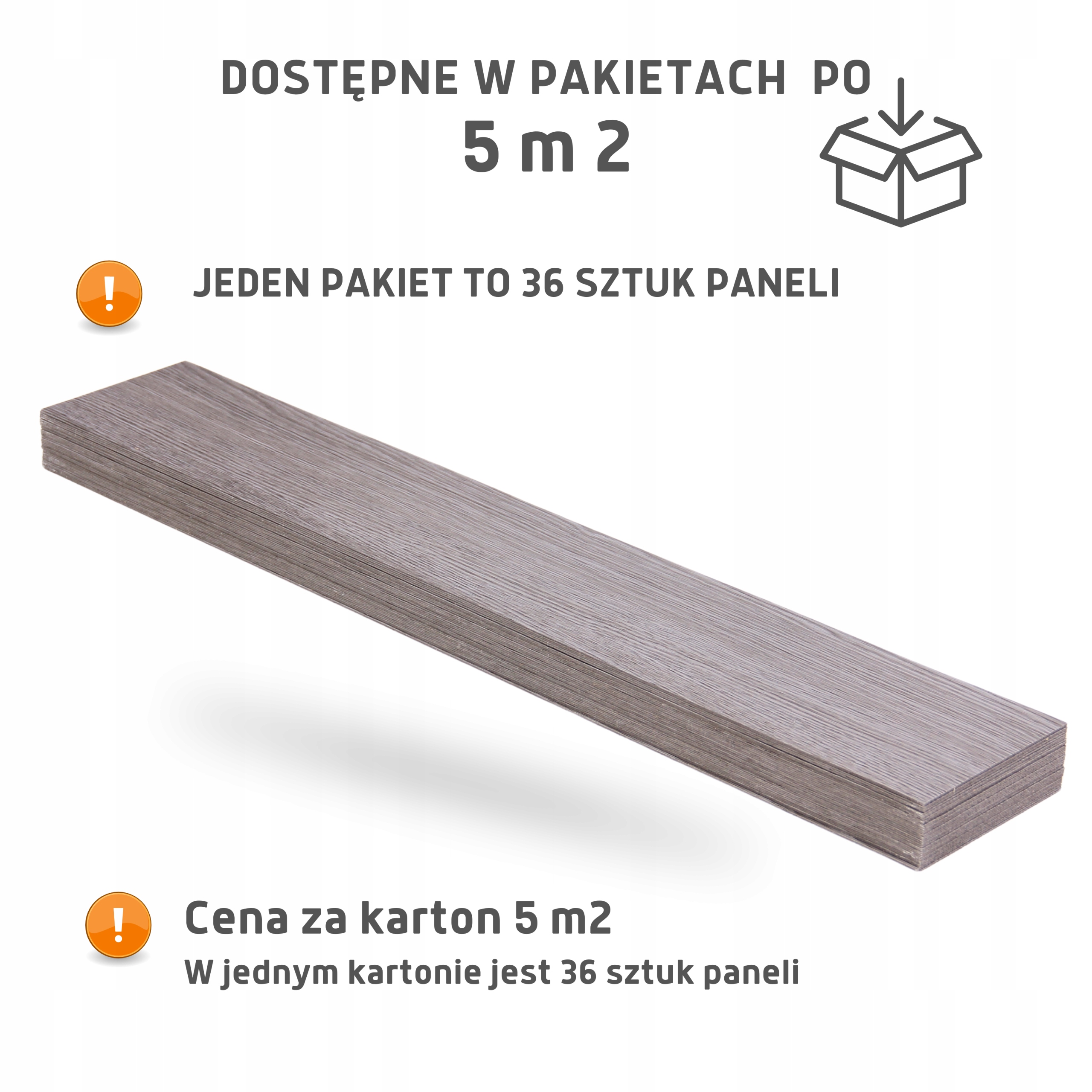 Panele Winylowe SZARY Dąb 5 m² BoHome Samoprzylepne Deski Podłogowe Drew 3D Długość 91.44 cm