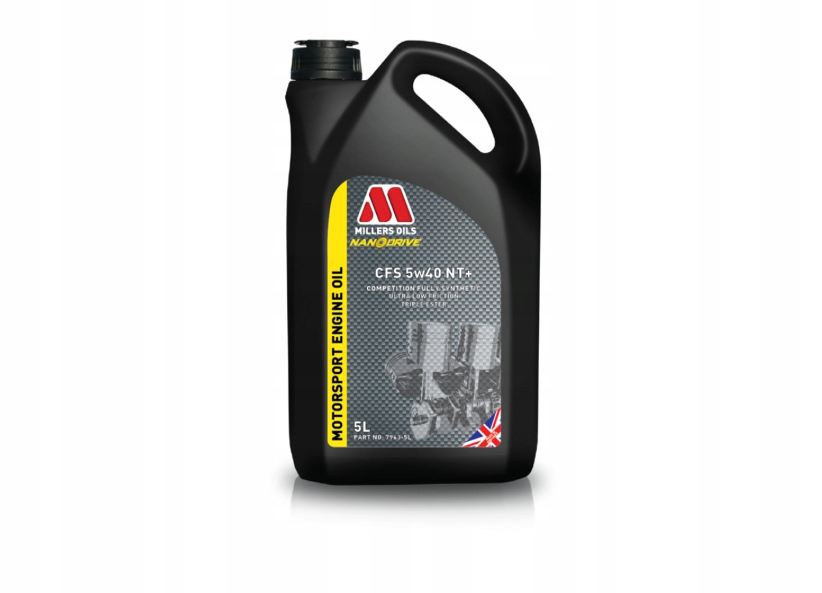 Pretekársky plne syntetický motorový olej Millers Oils Nanodrive-cfs 5W-40 Nt+