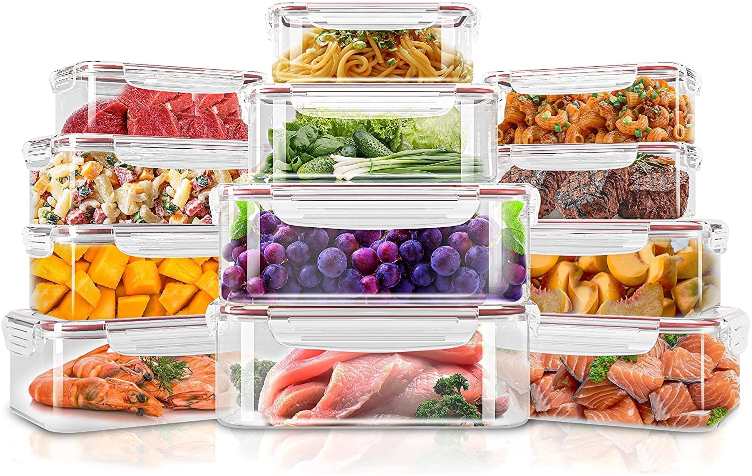 

Pojemniki Plastikowe Na Żywność 12 Szt Lunch Box