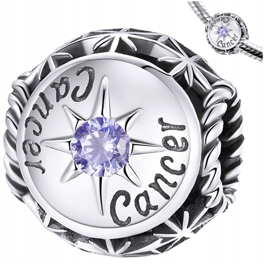 

Charms Znak Zodiaku Rak koralik srebro pr 925