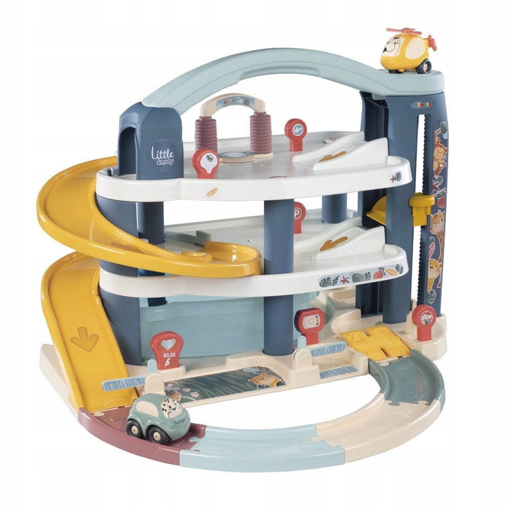 

Smoby Little Wielki Garaż Vroom Planet 2 Pojazdy