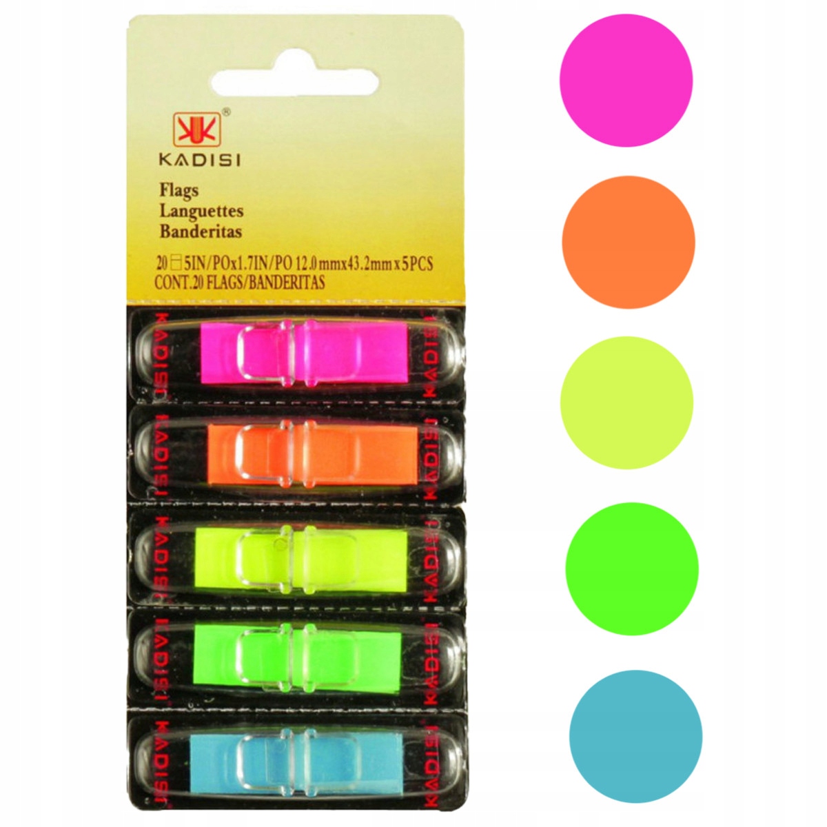 ZNACZNIKI SAMOPRZYLEPNE Z FOLII BIUROWE TRWAŁE Marka AMA