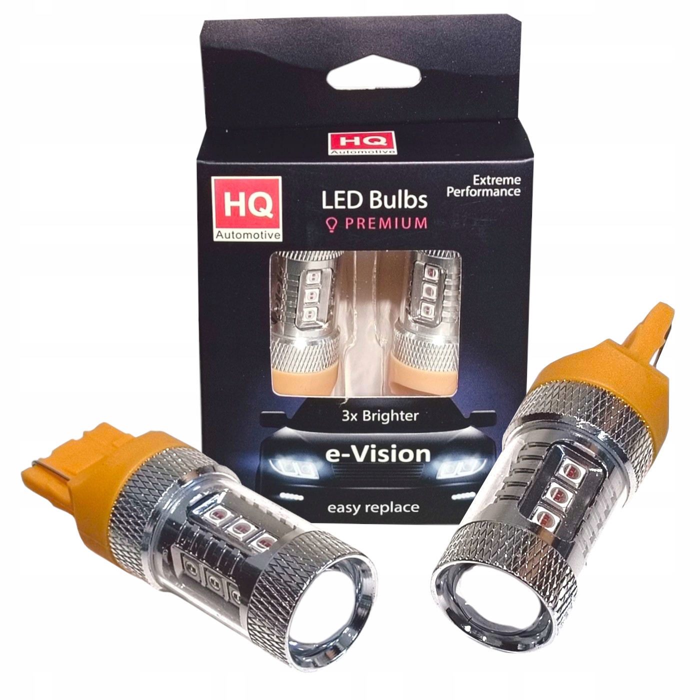 Led Žárovky W21W WY21W Propichující Červená Stínítka Usa Oranžové Silné