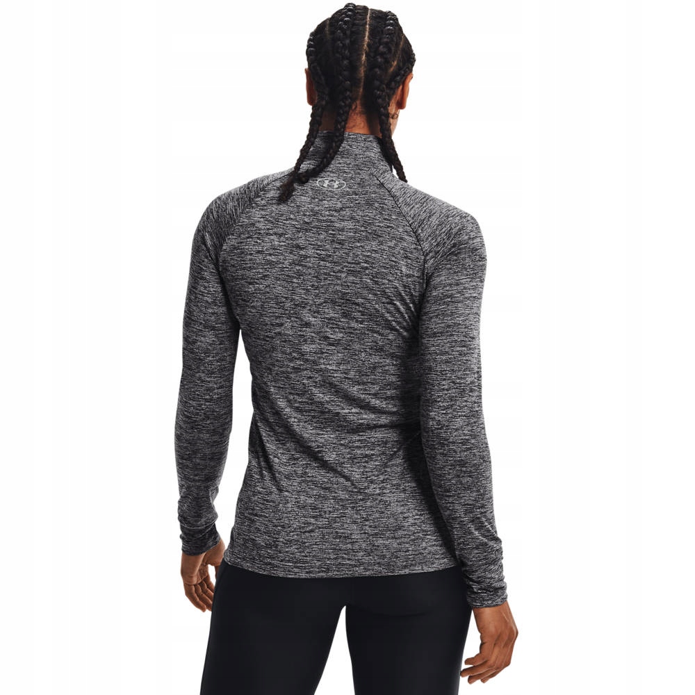 Under Armour dámská košile s dlouhým rukávem melanžově šedá New Tech 1/2 Zip
