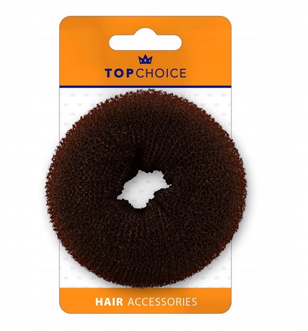 Top Choice Kokówka do włosów brąz 20377 8cm