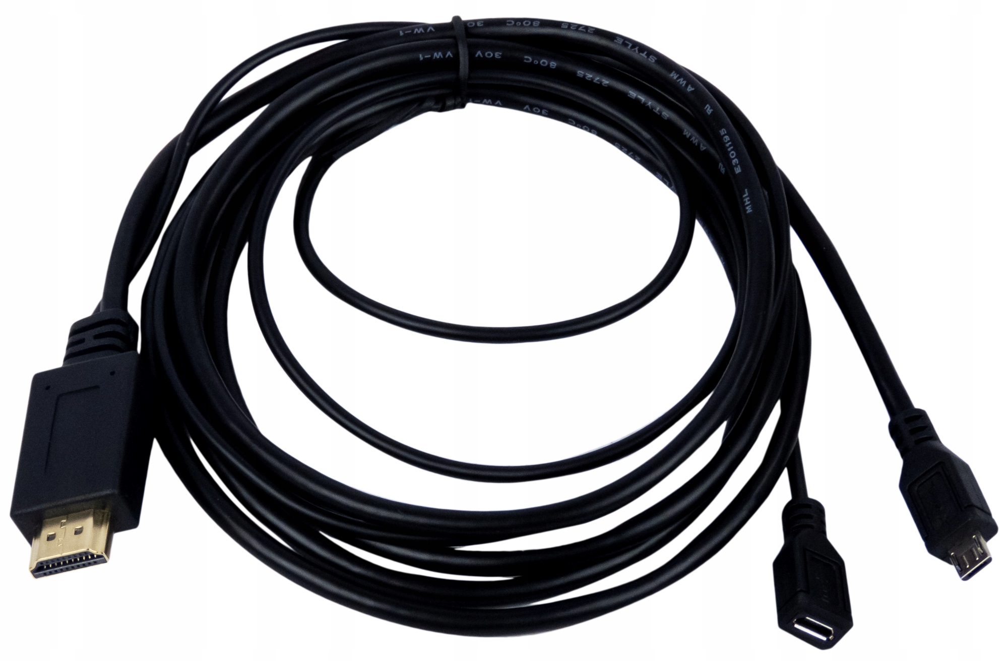 

Kabel Mhl microUSB 5-PIN Hdmi Full Hd 1.5m Gwr